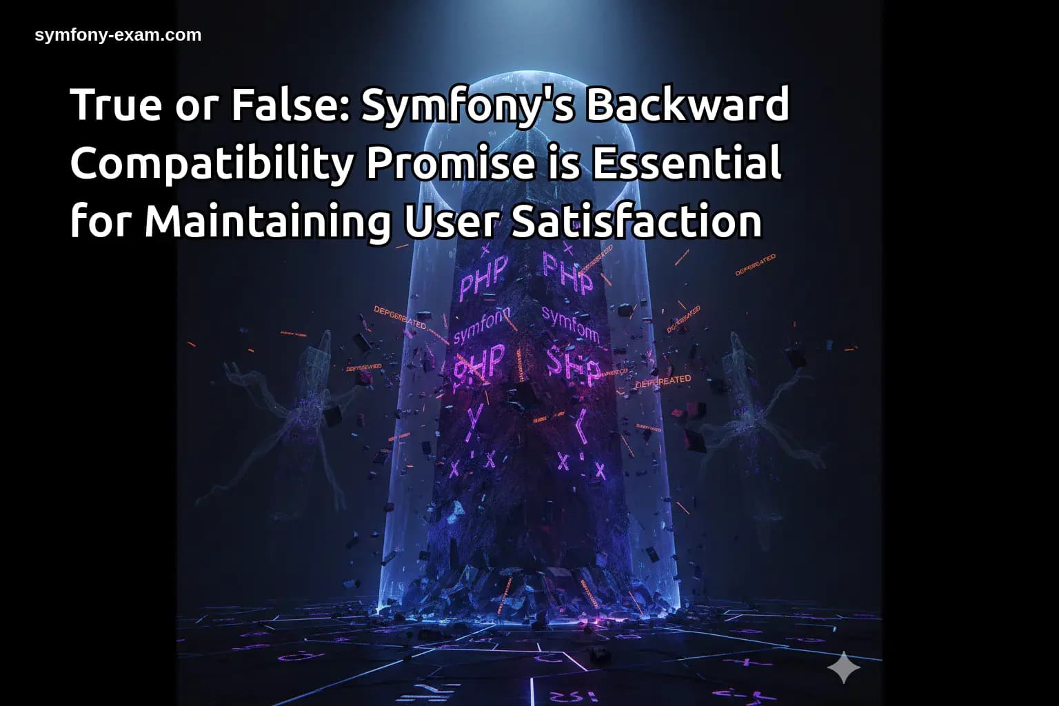True or False: Symfony's Backward Compatibility Promise is Essential for Maintaining User Satisfaction