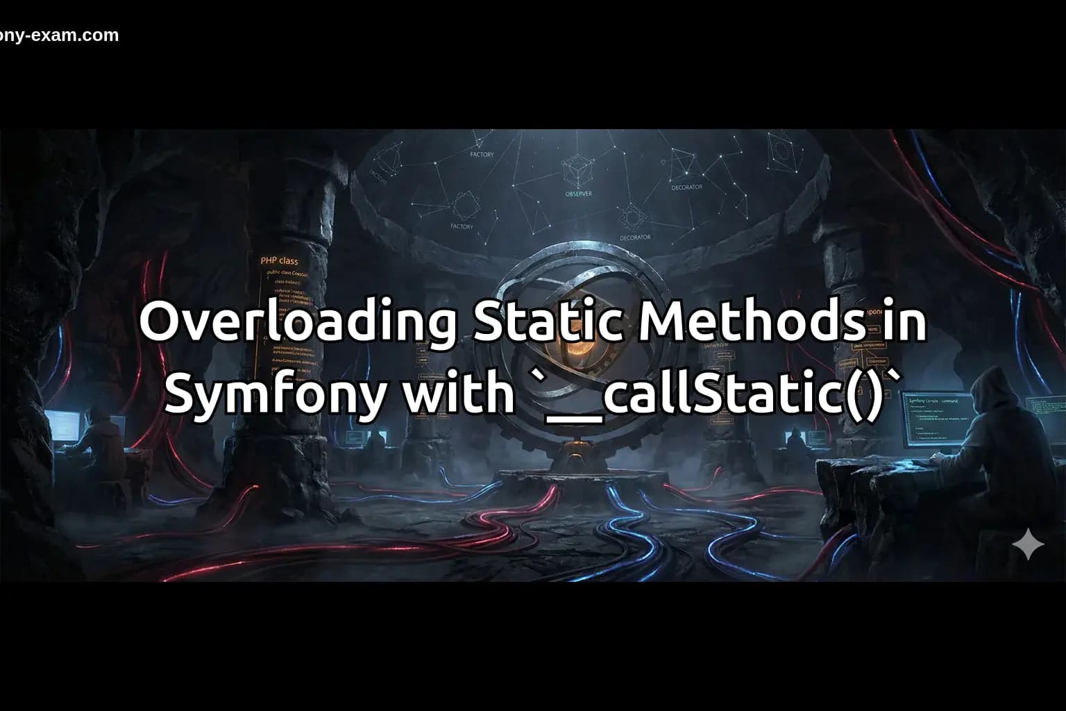 Overloading Static Methods in Symfony with `__callStatic()`