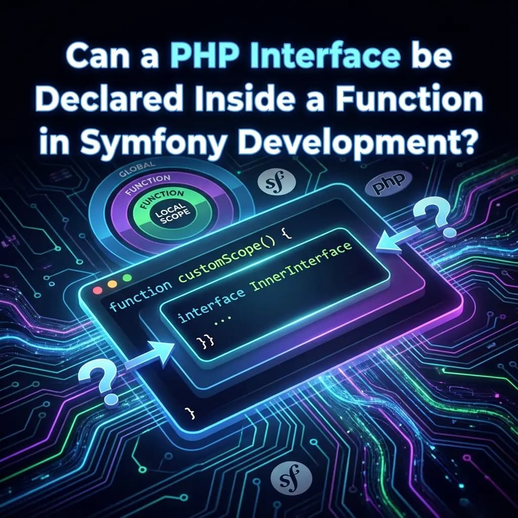 Can PHP Interfaces Be Inside Functions? A Symfony Guide