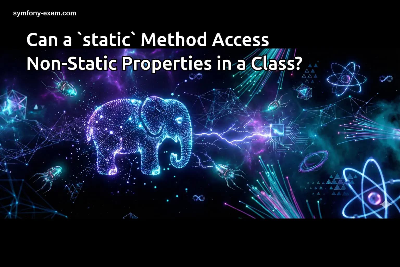 Can a `static` Method Access Non-Static Properties in a Class?