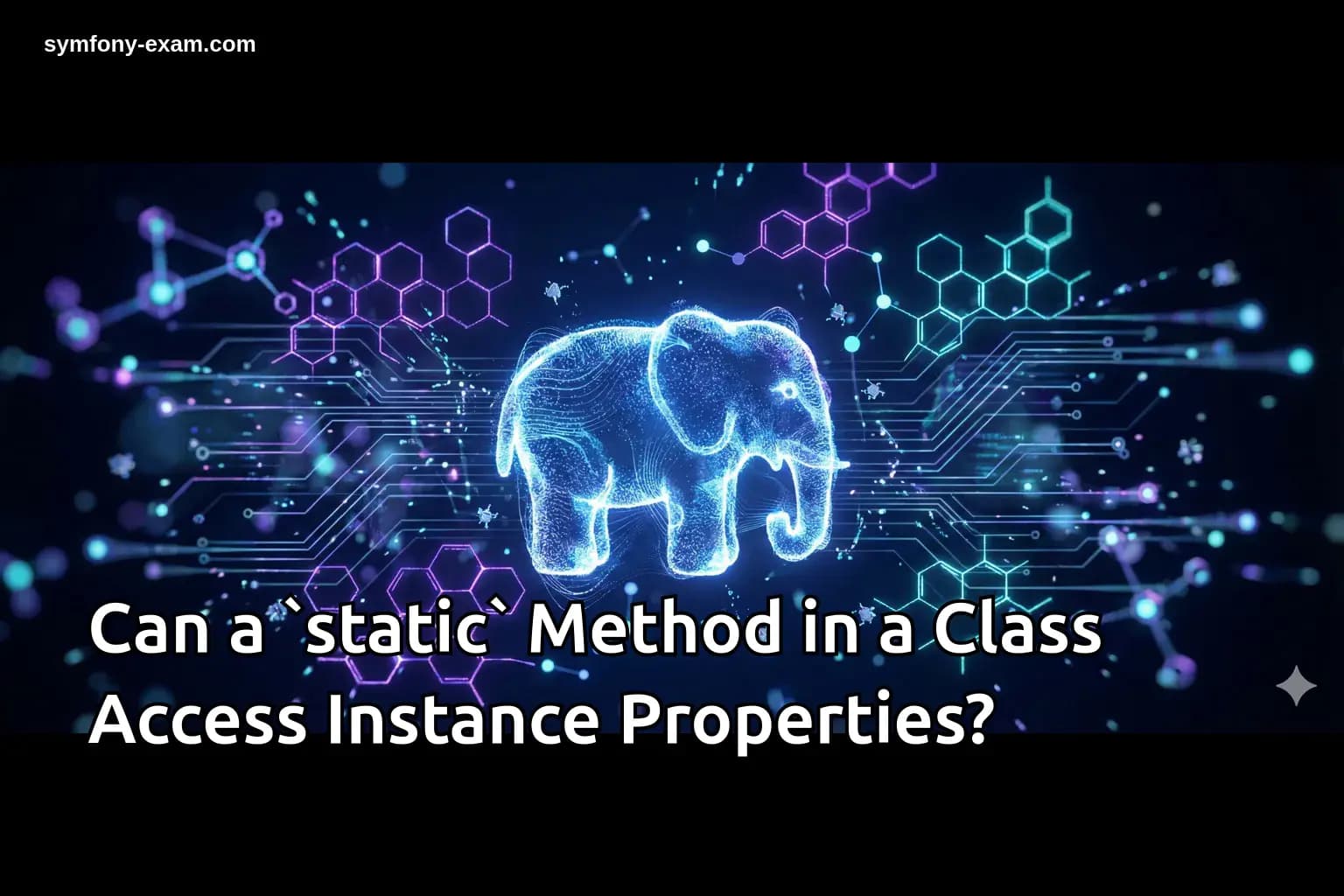 Can a `static` Method in a Class Access Instance Properties?