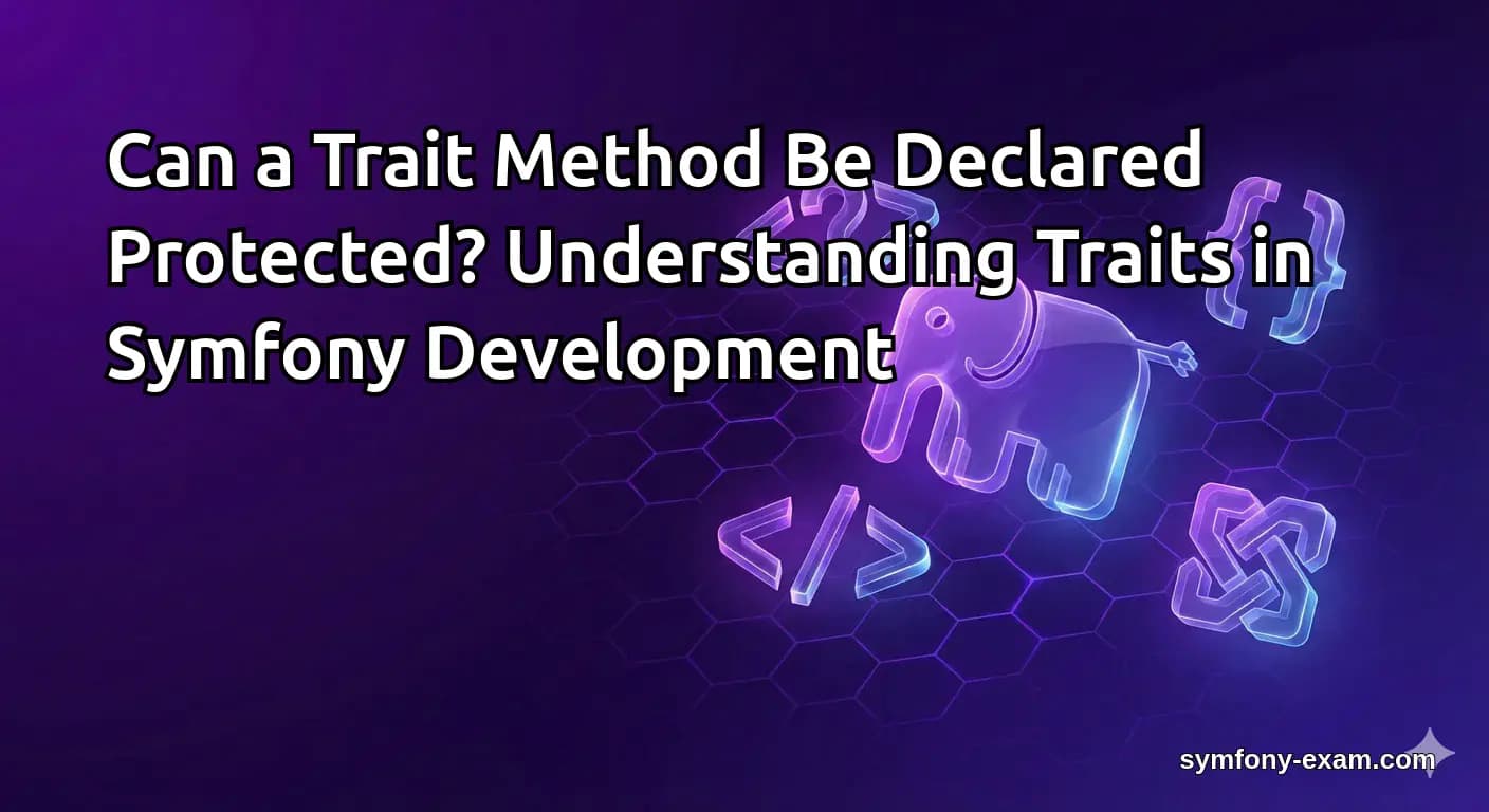 Can a Trait Method Be Declared Protected Traits Development