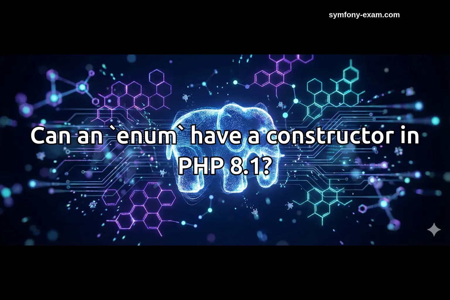 Can an `enum` have a constructor in PHP 8.1?