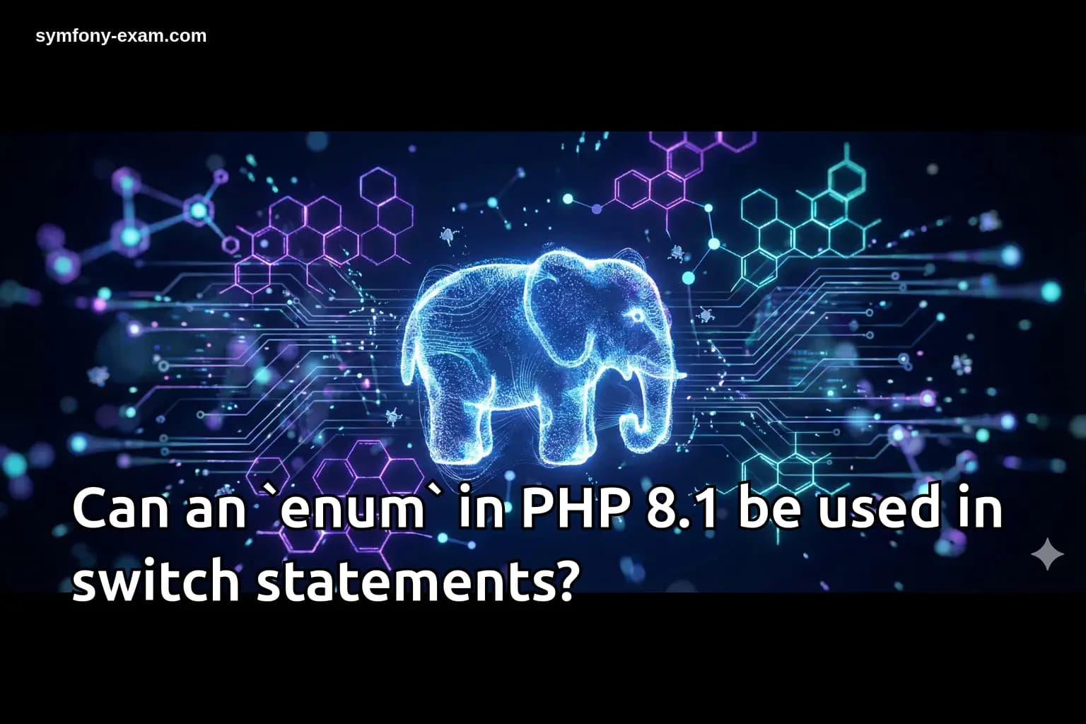 Can an `enum` in PHP 8.1 be used in switch statements?