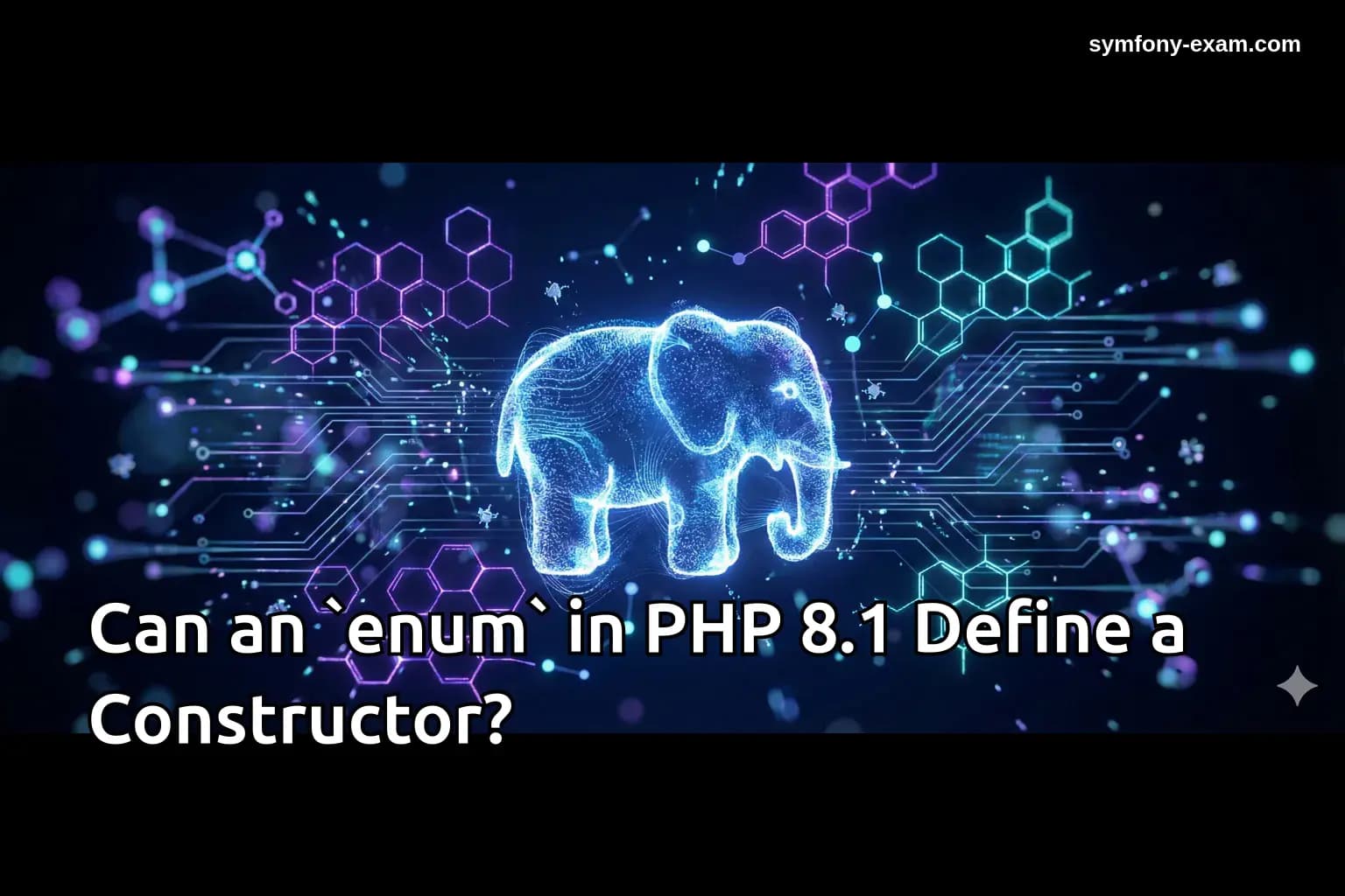 Can an `enum` in PHP 8.1 Define a Constructor?