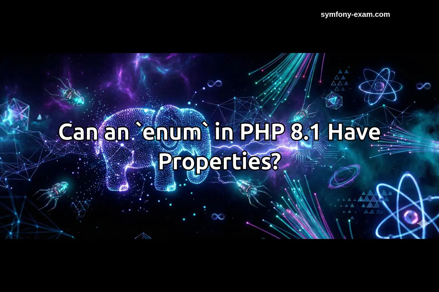 Can an `enum` in PHP 8.1 Have Properties?