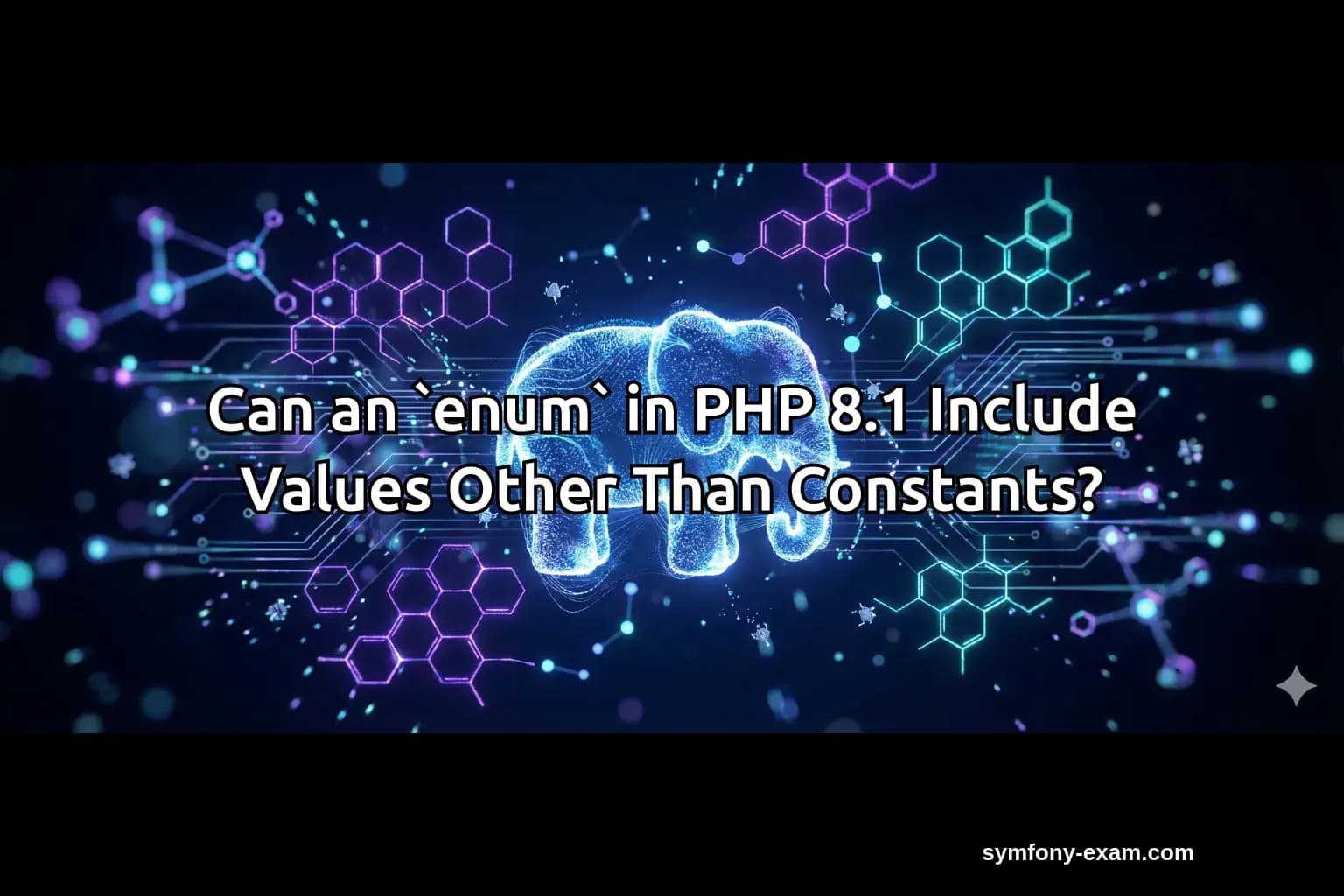 Can an `enum` in PHP 8.1 Include Values Other Than Constants?