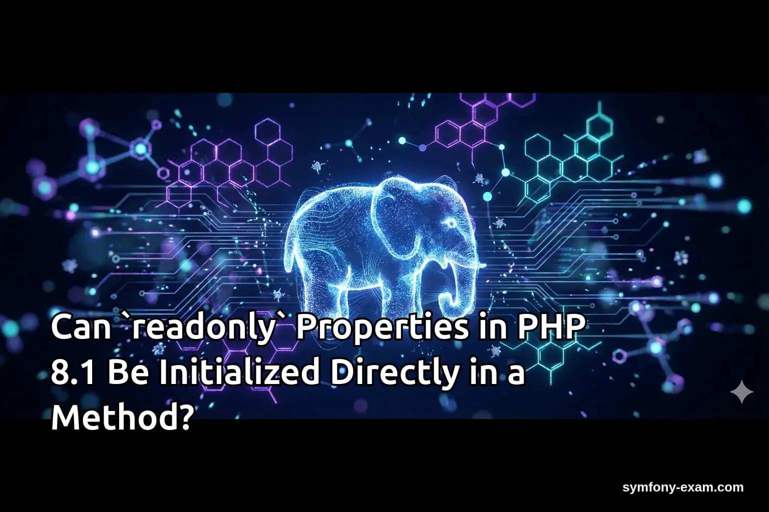 Can `readonly` Properties in PHP 8.1 Be Initialized Directly in a Method?
