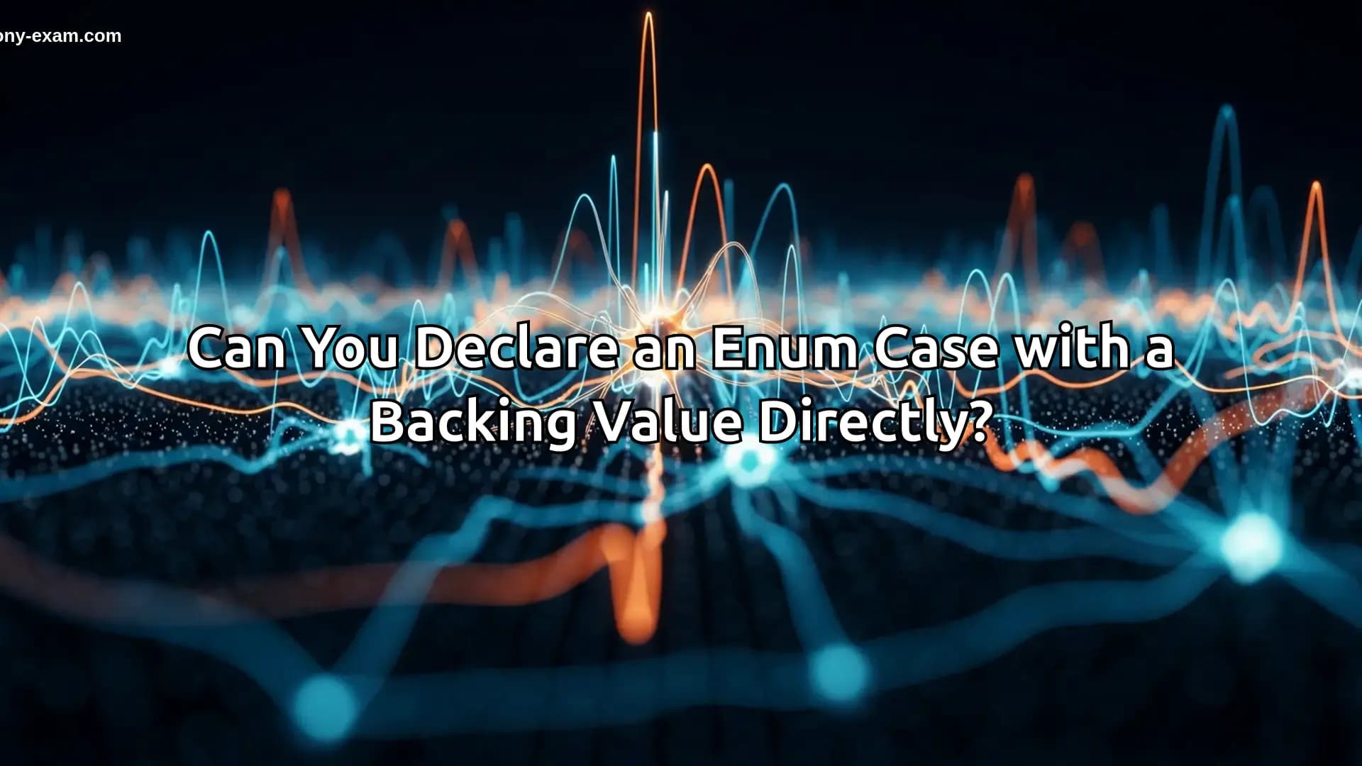 Can You Declare an Enum Case with a Backing Value Directly?