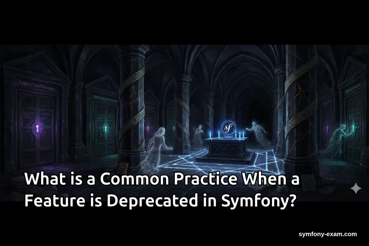What is a Common Practice When a Feature is Deprecated in Symfony?