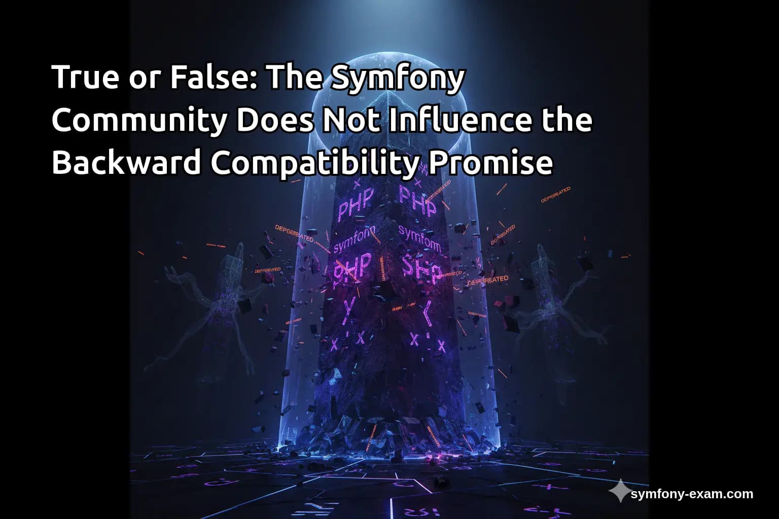 True or False: The Symfony Community Does Not Influence the Backward Compatibility Promise