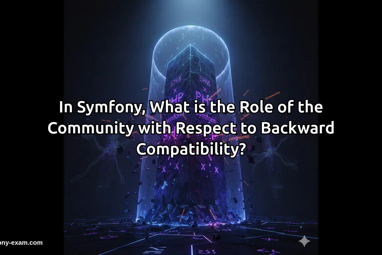 In Symfony, What is the Role of the Community with Respect to Backward Compatibility?