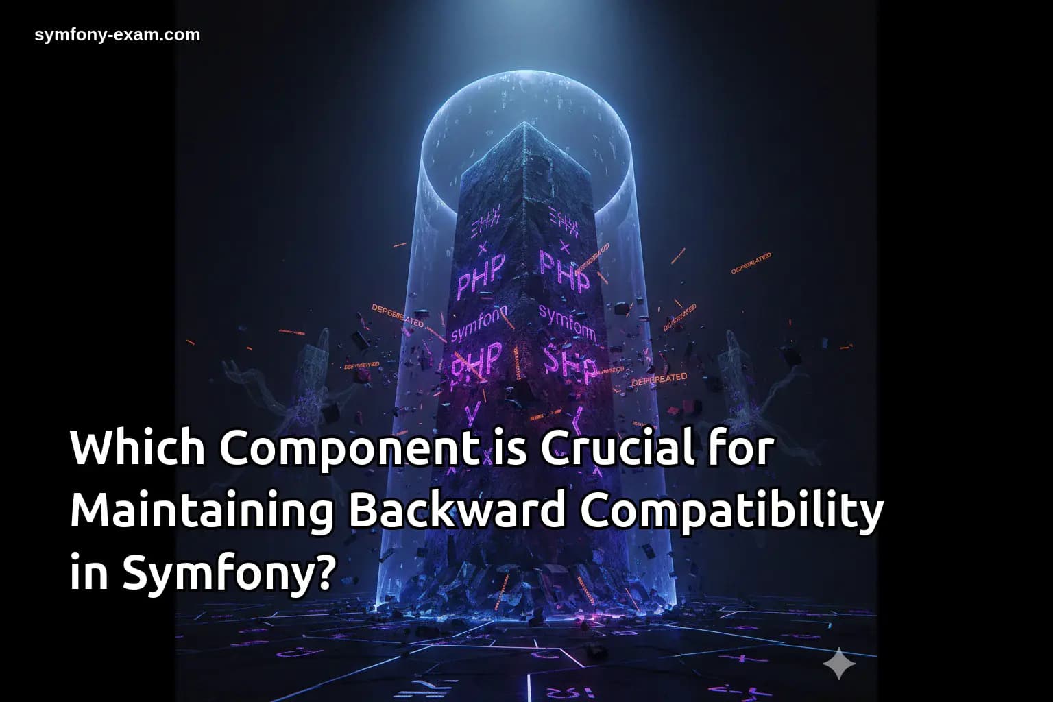 Which Component is Crucial for Maintaining Backward Compatibility in Symfony?