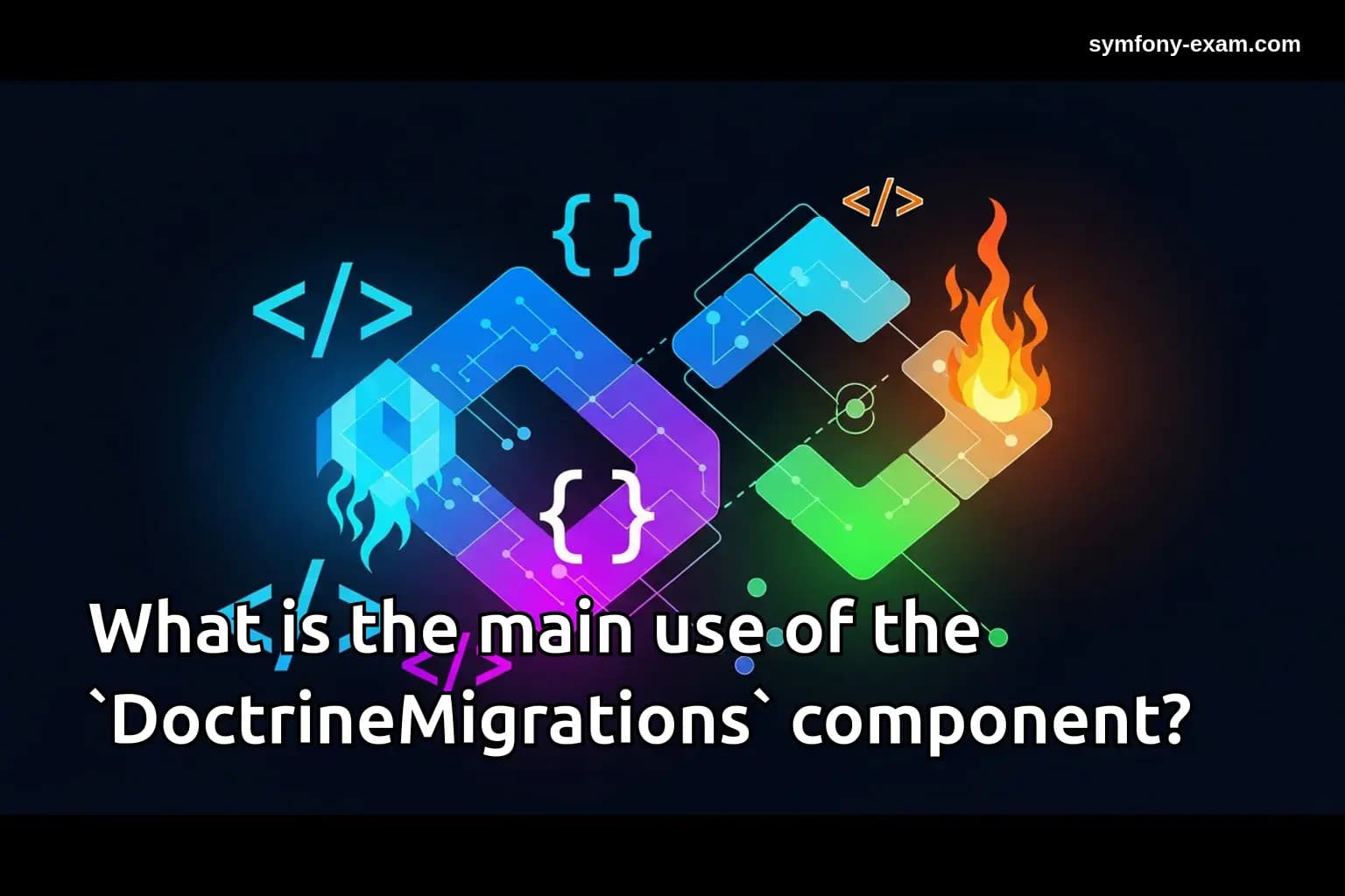 What is the main use of the `DoctrineMigrations` component?