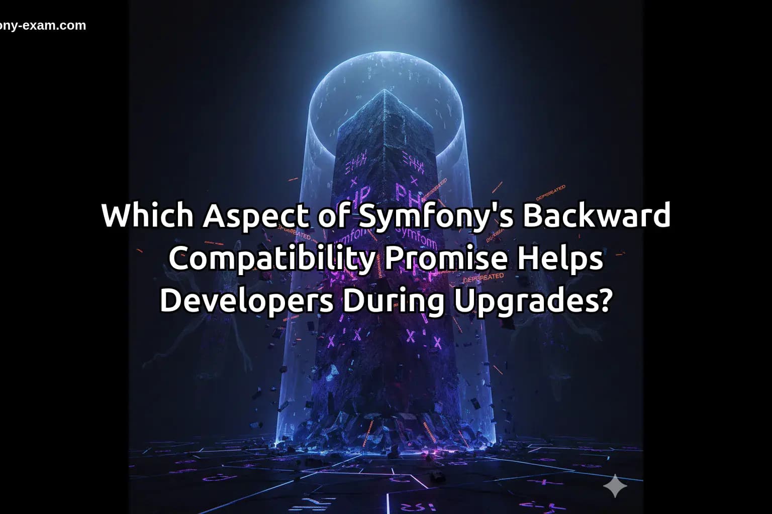 Which Aspect of Symfony's Backward Compatibility Promise Helps Developers During Upgrades?