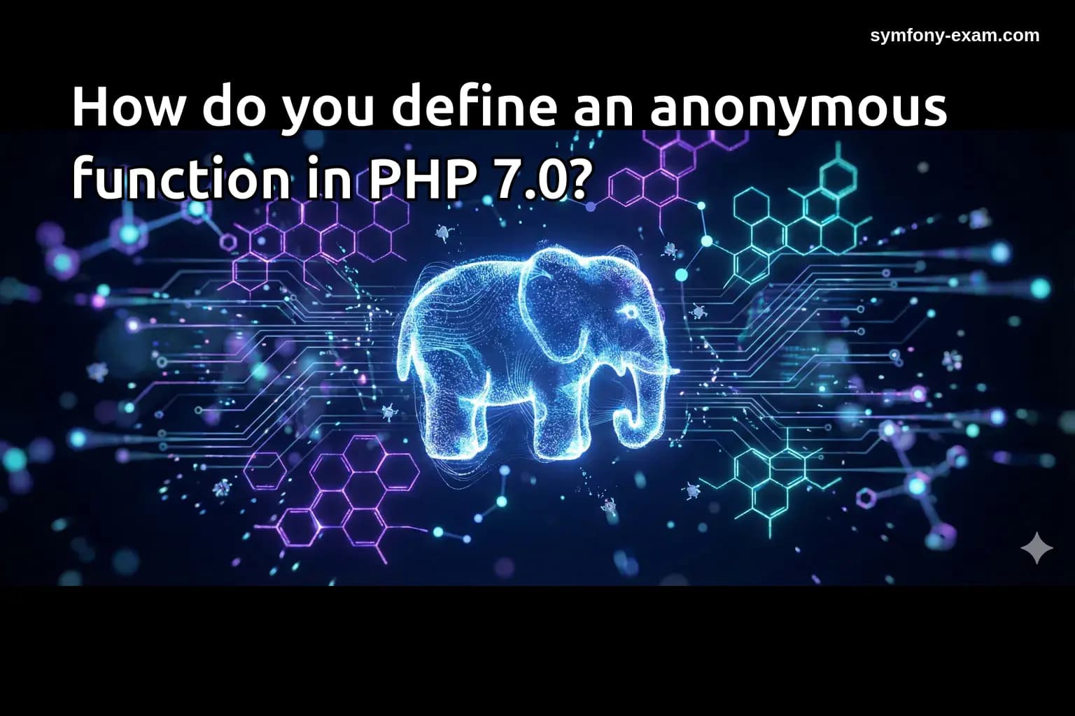 How do you define an anonymous function in PHP 7.0?