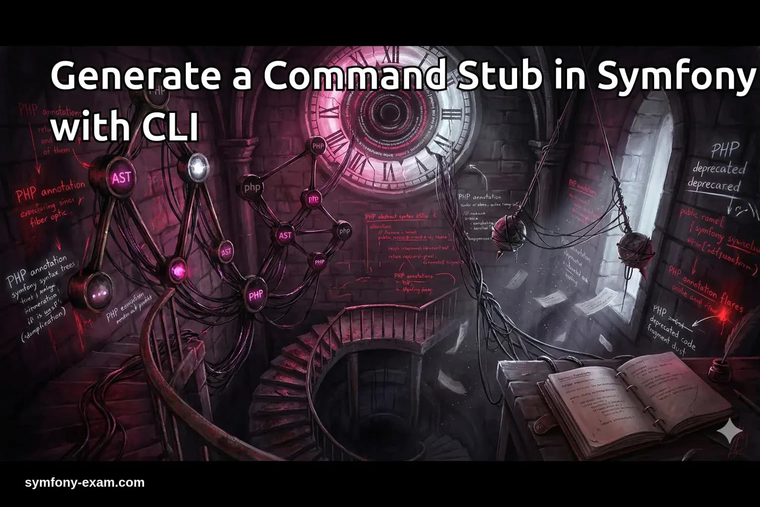 Generate a Command Stub in Symfony with CLI