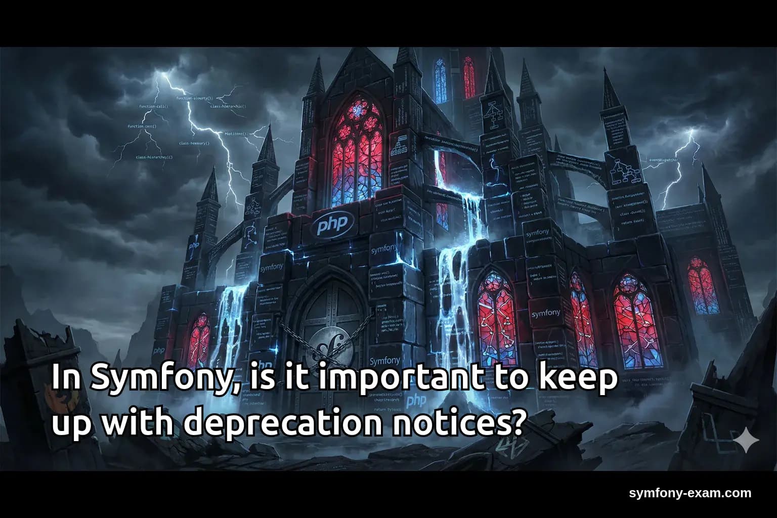 In Symfony, is it important to keep up with deprecation notices?