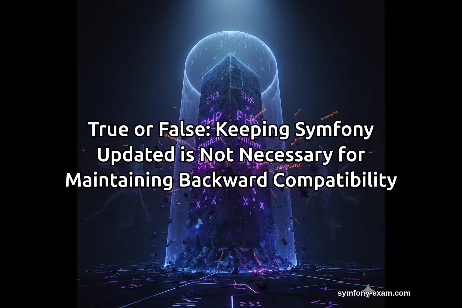 True or False: Keeping Symfony Updated is Not Necessary for Maintaining Backward Compatibility