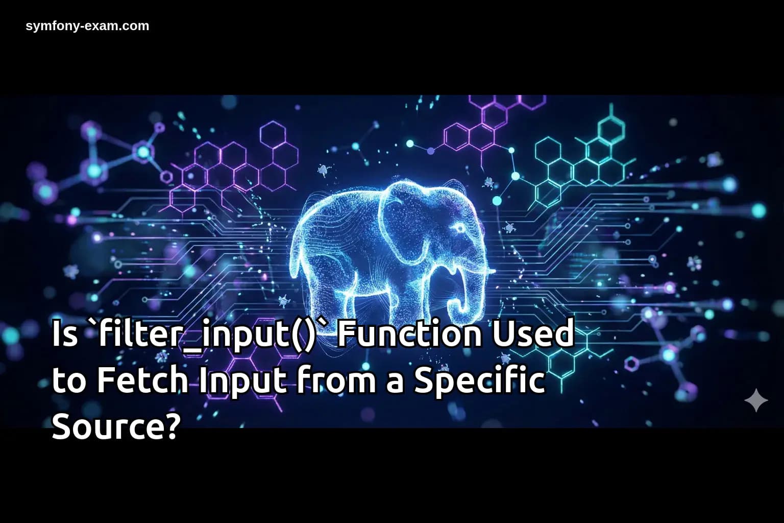 Is `filter_input()` Function Used to Fetch Input from a Specific Source?