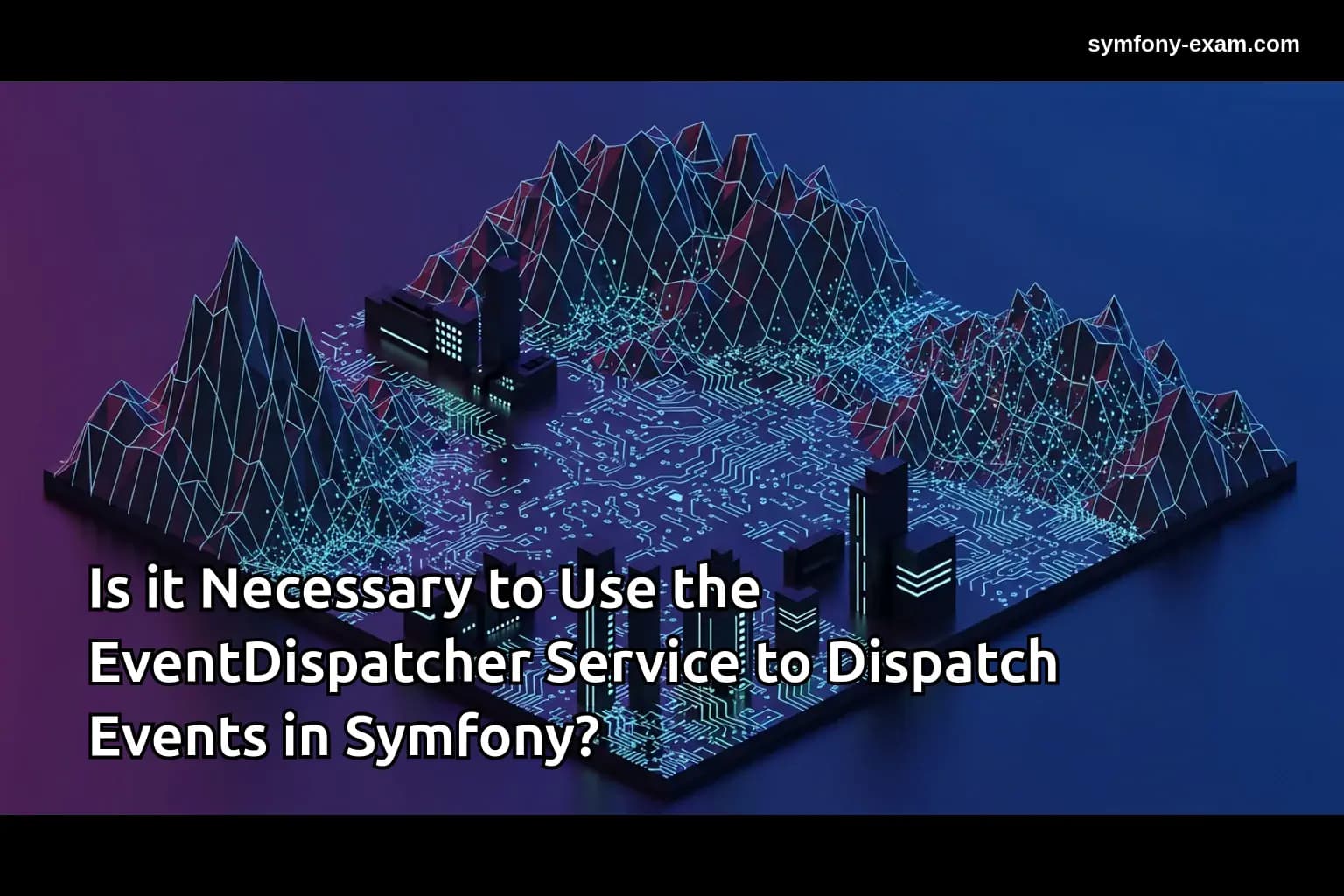 Is it Necessary to Use the EventDispatcher Service to Dispatch Events in Symfony?