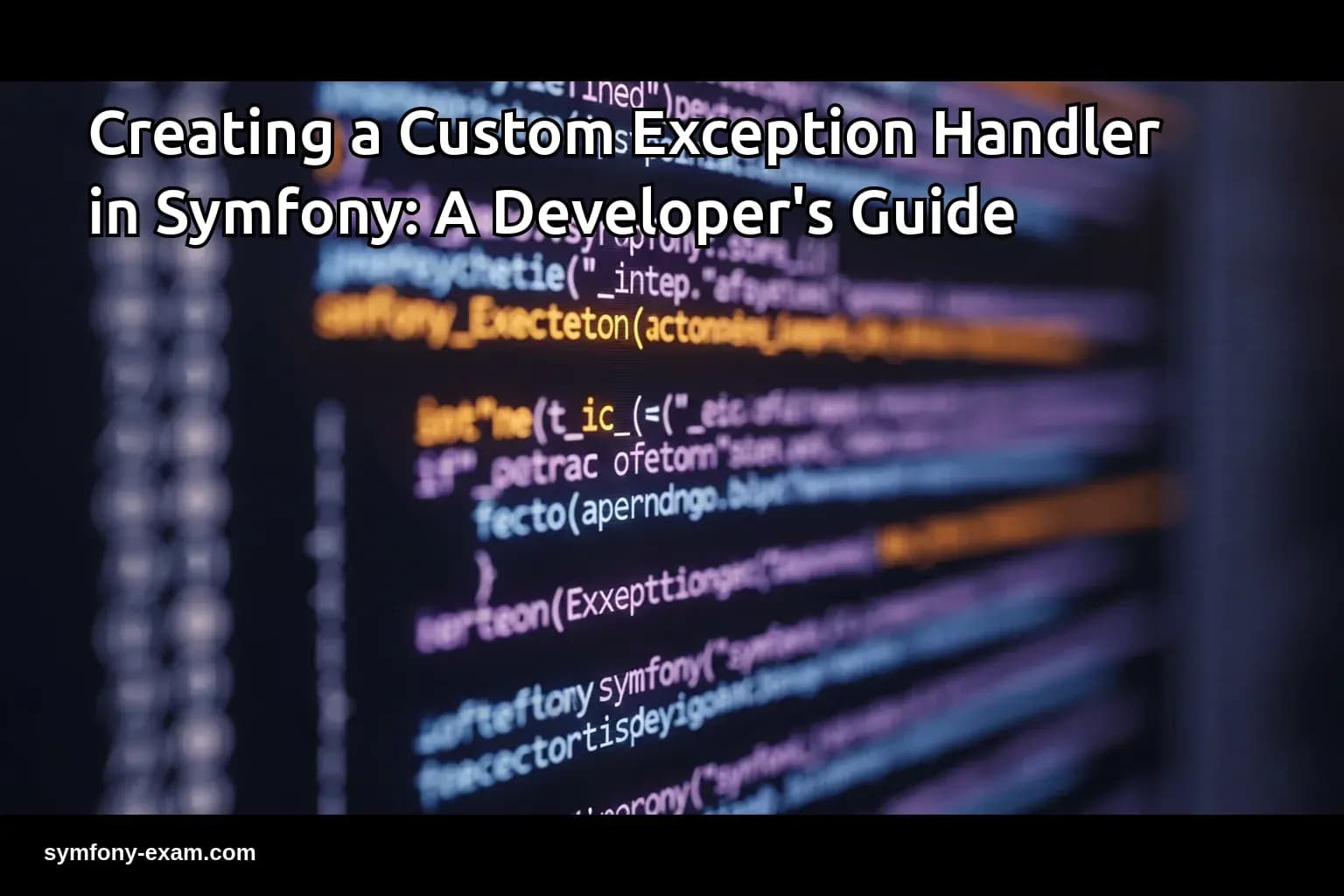 Creating a Custom Exception Handler in Symfony: A Developer's Guide