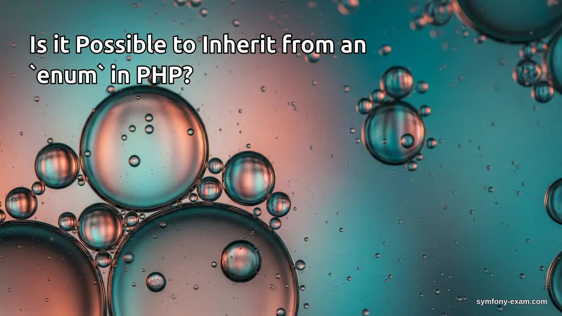 Is it Possible to Inherit from an `enum` in PHP?