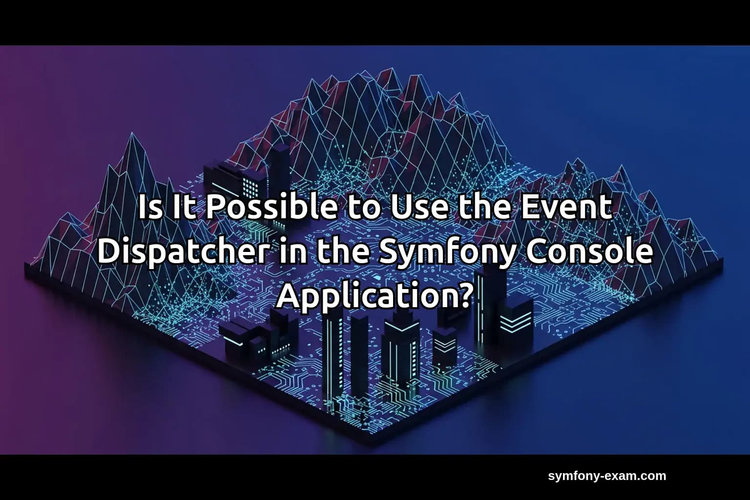 Is It Possible to Use the Event Dispatcher in the Symfony Console Application?