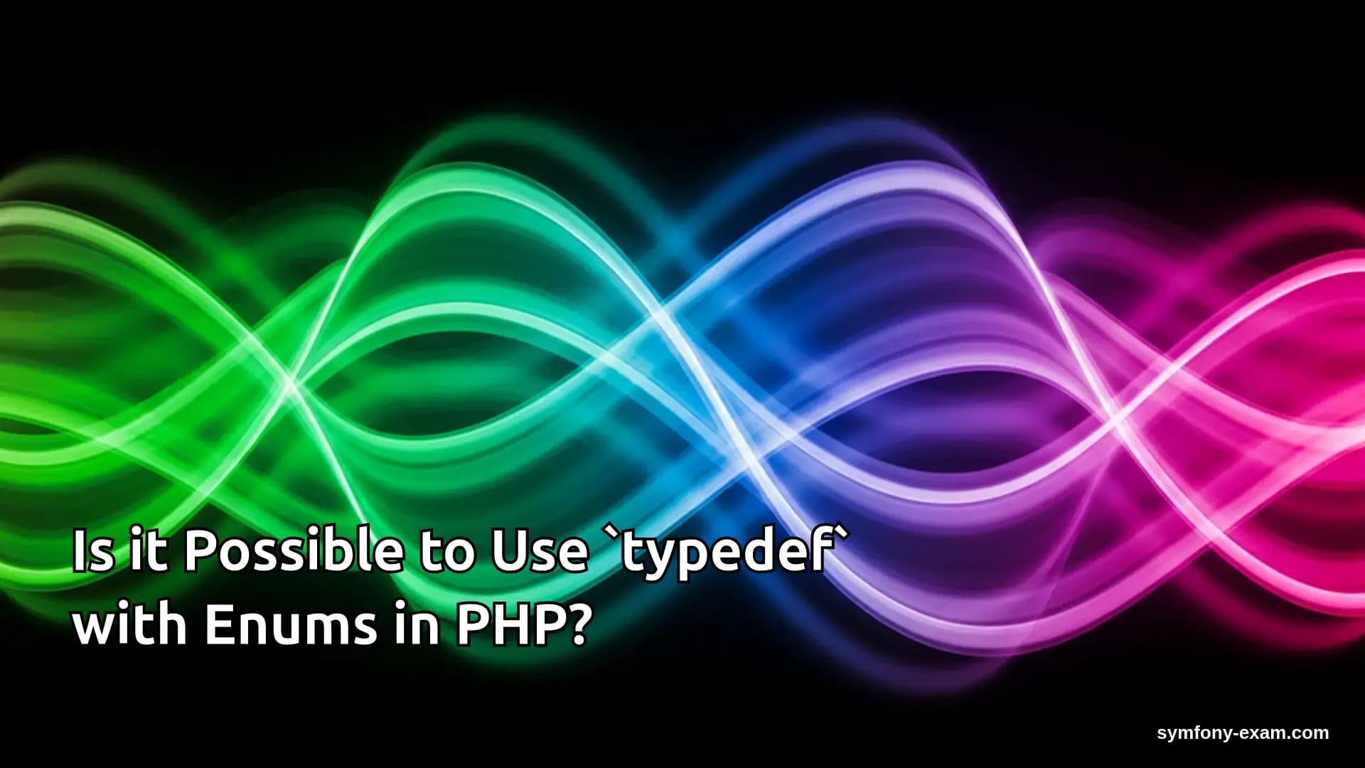 Is it Possible to Use `typedef` with Enums in PHP?