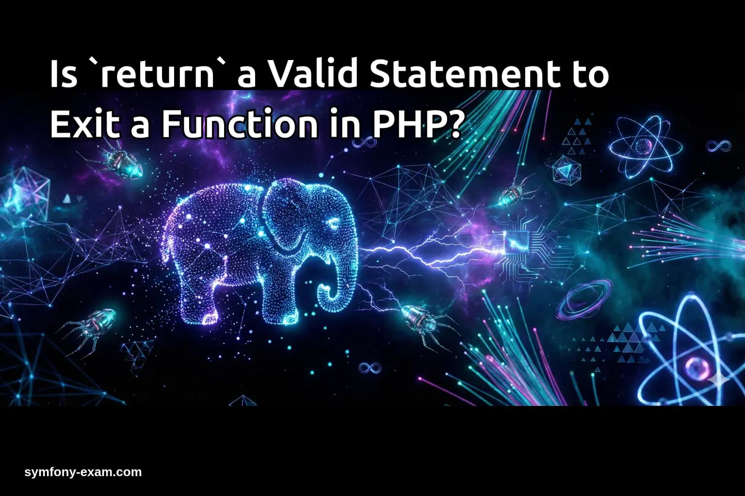 Is `return` a Valid Statement to Exit a Function in PHP?