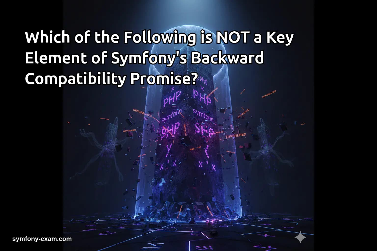 Which of the Following is NOT a Key Element of Symfony's Backward Compatibility Promise?