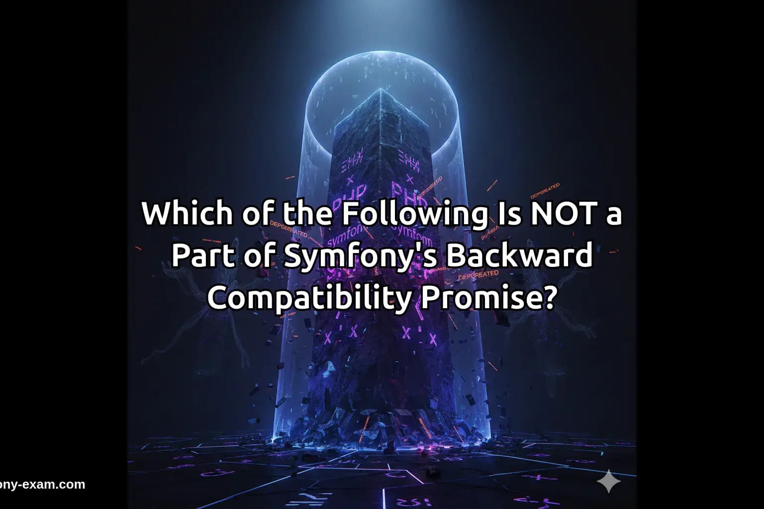 Which of the Following Is NOT a Part of Symfony's Backward Compatibility Promise?