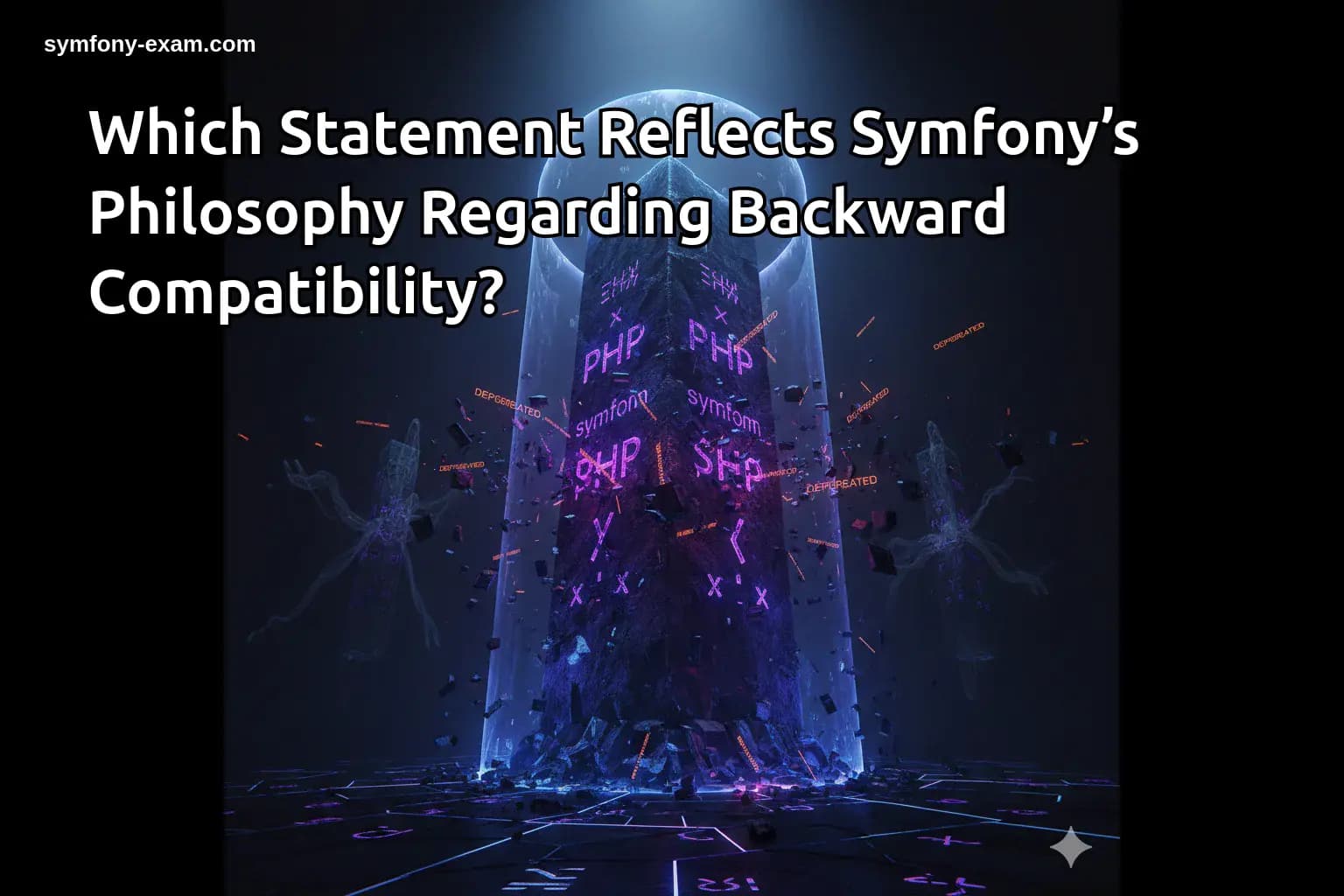 Which Statement Reflects Symfony’s Philosophy Regarding Backward Compatibility?