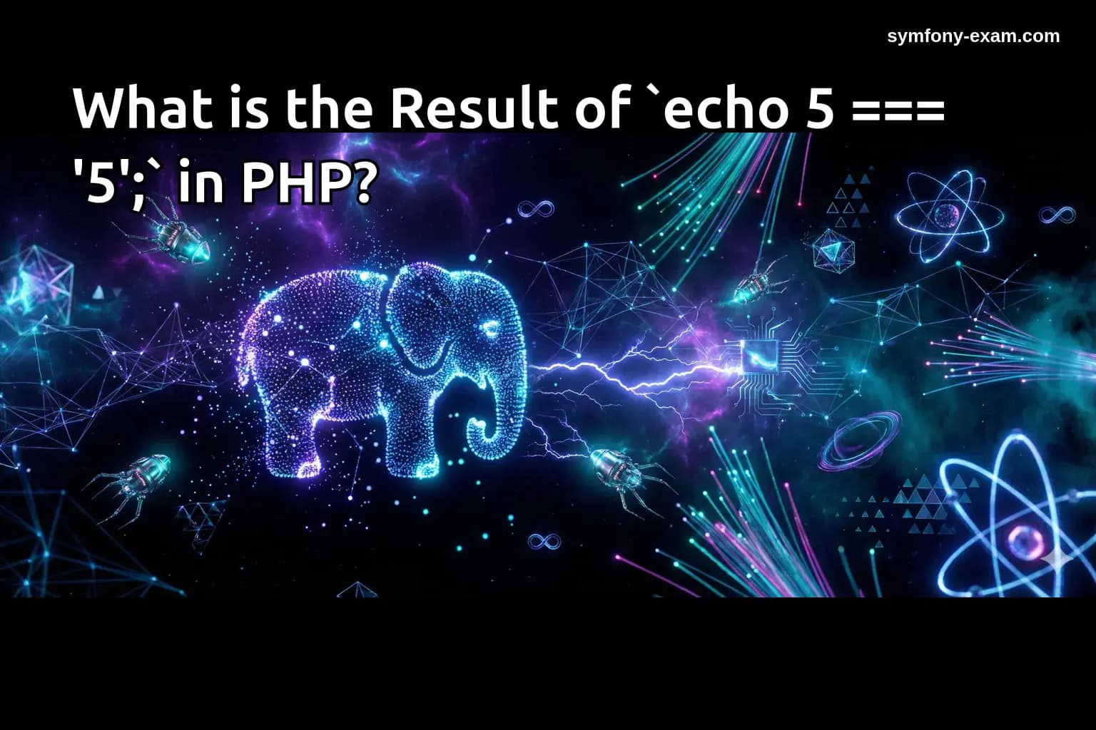 What is the Result of `echo 5 === '5';` in PHP?