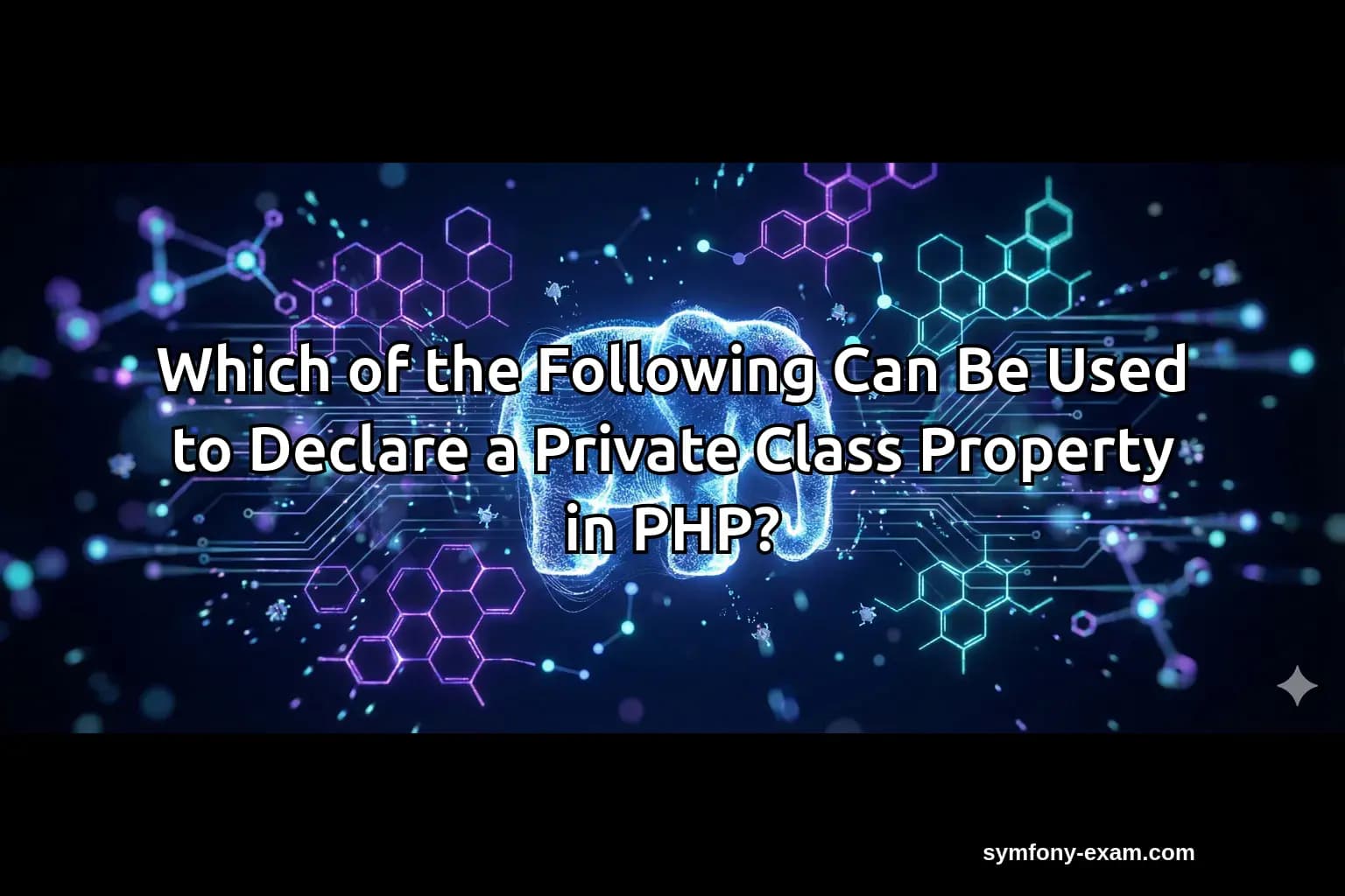 Which of the Following Can Be Used to Declare a Private Class Property in PHP?