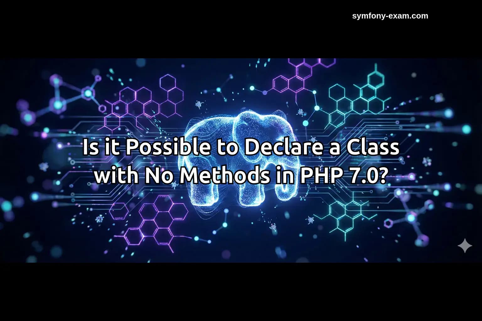 Is it Possible to Declare a Class with No Methods in PHP 7.0?