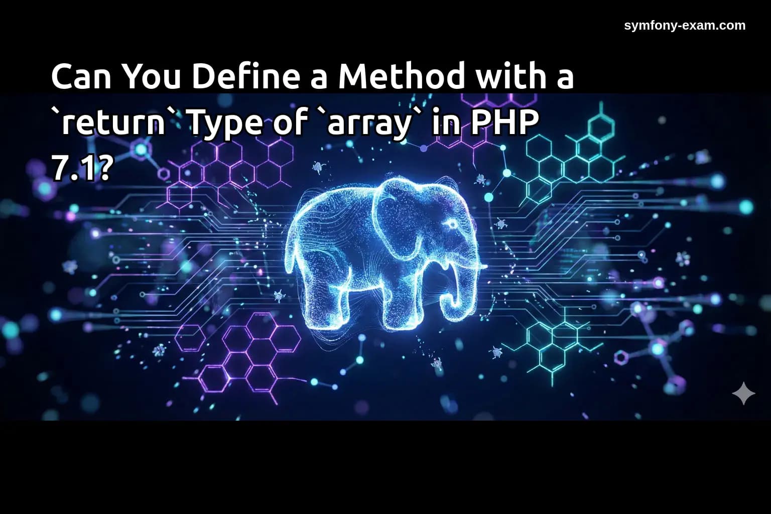 Can You Define a Method with a `return` Type of `array` in PHP 7.1?