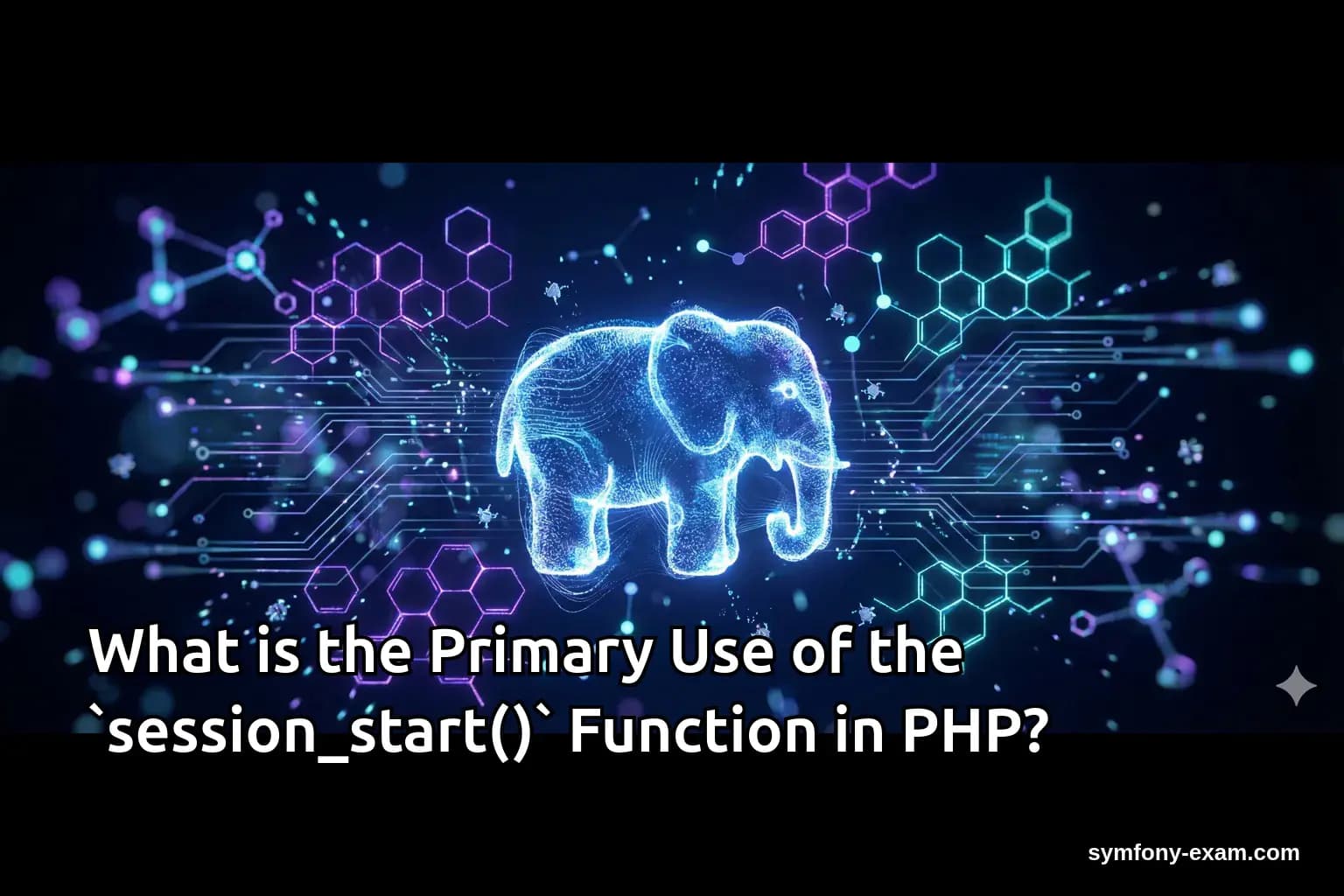 What is the Primary Use of the `session_start()` Function in PHP?