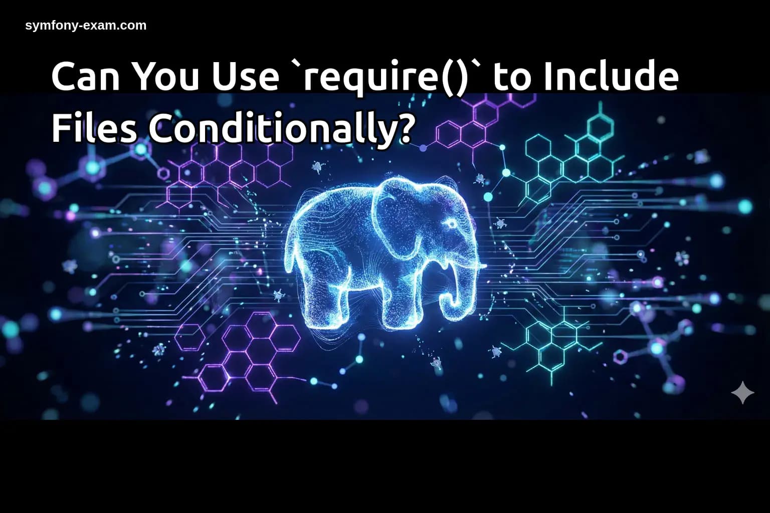 Can You Use `require()` to Include Files Conditionally?