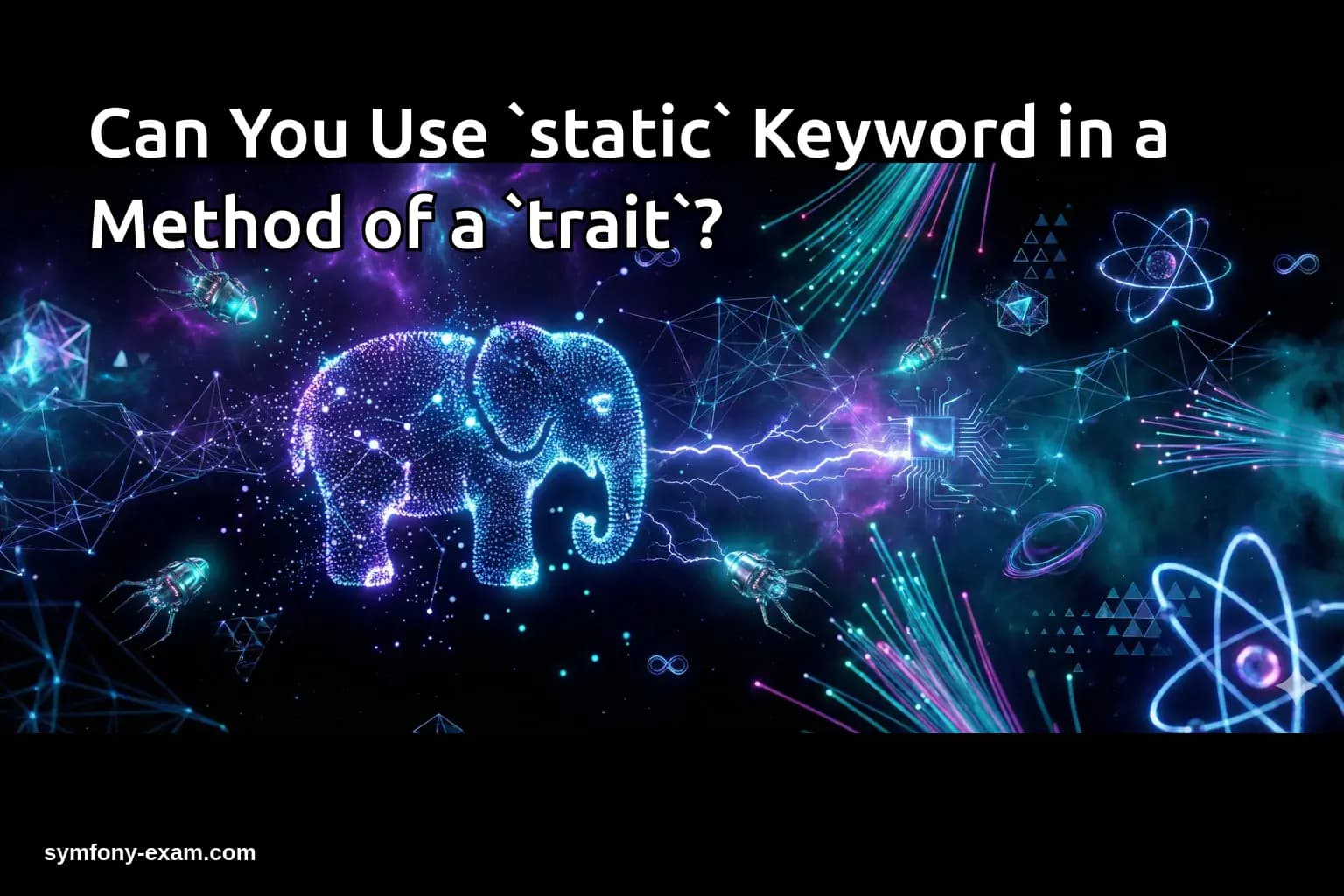Can You Use `static` Keyword in a Method of a `trait`?