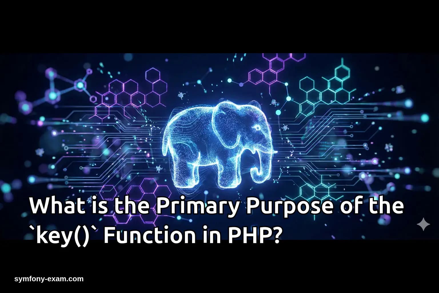 What is the Primary Purpose of the `key()` Function in PHP?