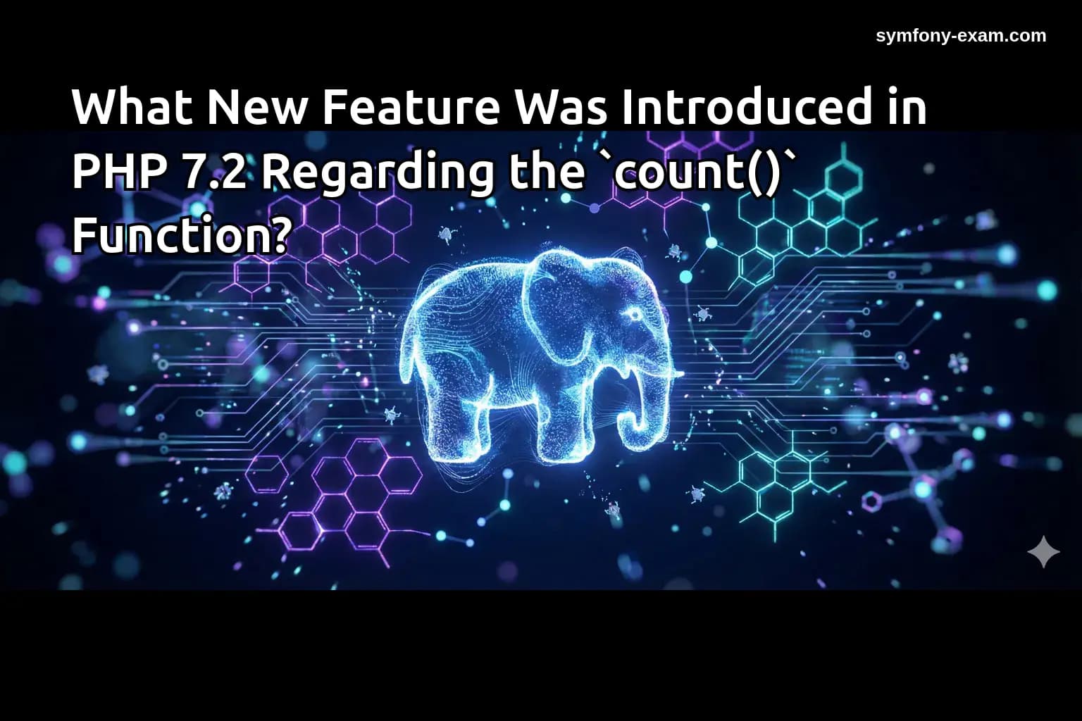 What New Feature Was Introduced in PHP 7.2 Regarding the `count()` Function?