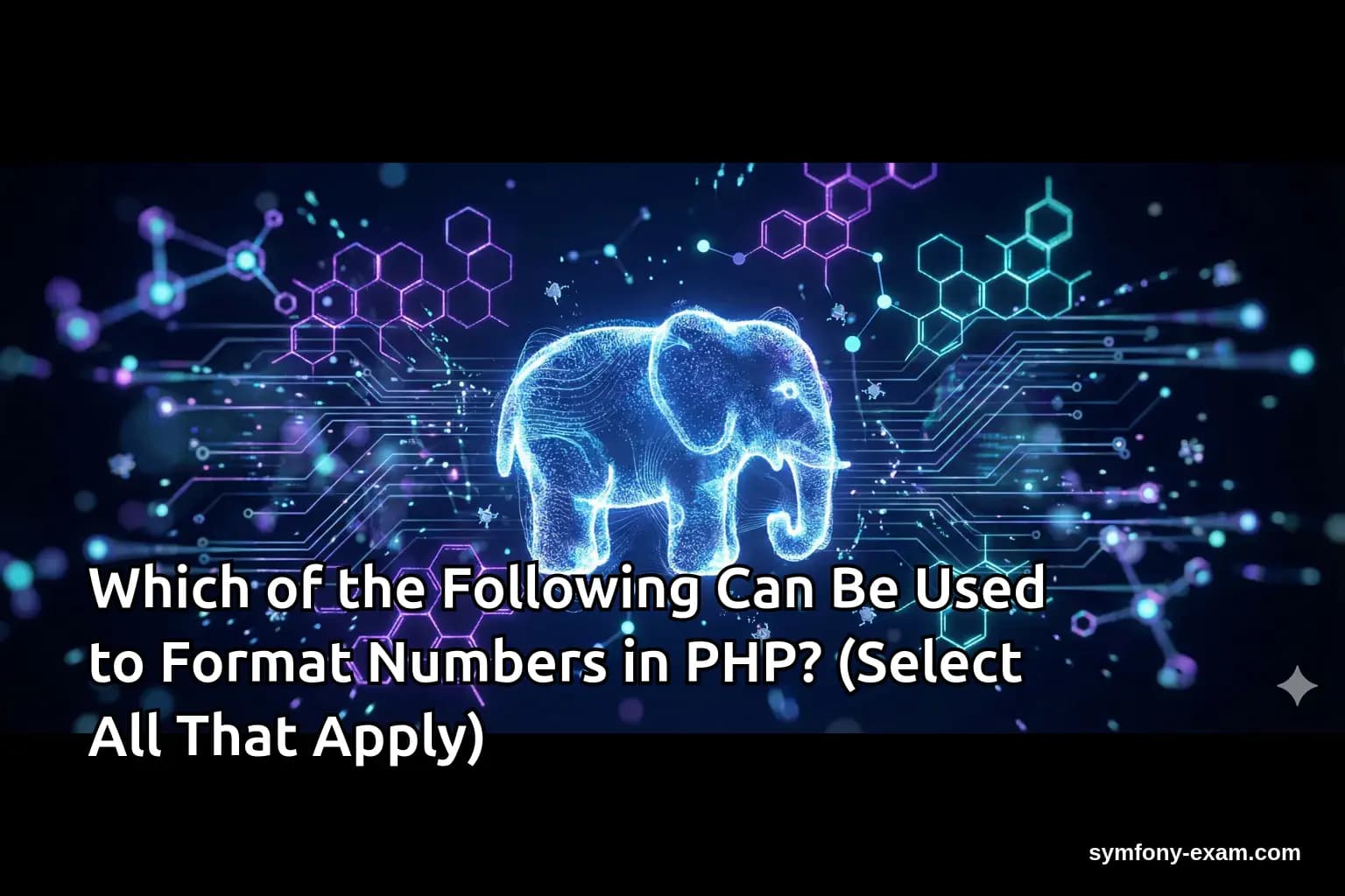 Which of the Following Can Be Used to Format Numbers in PHP? (Select All That Apply)