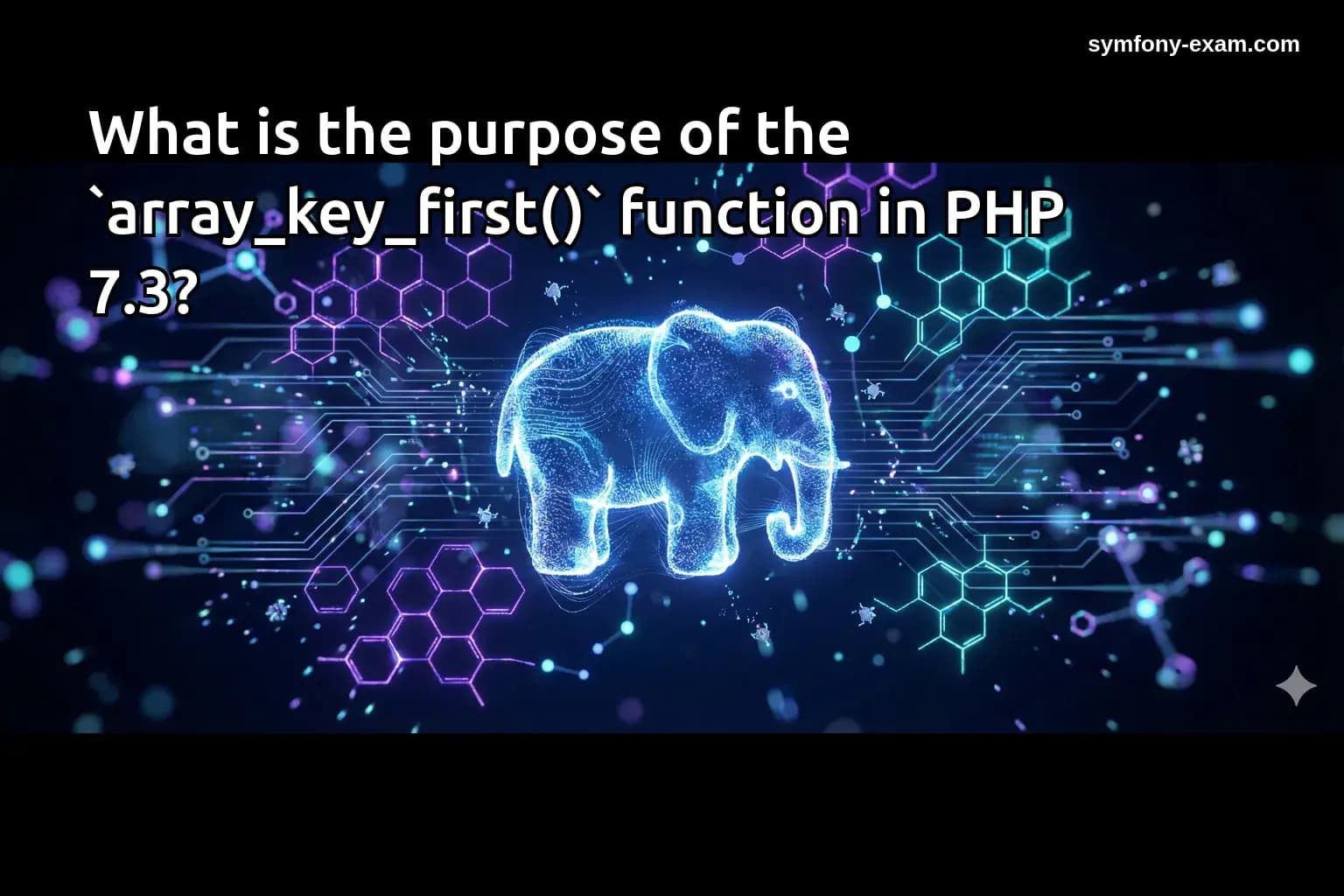 What is the purpose of the `array_key_first()` function in PHP 7.3?