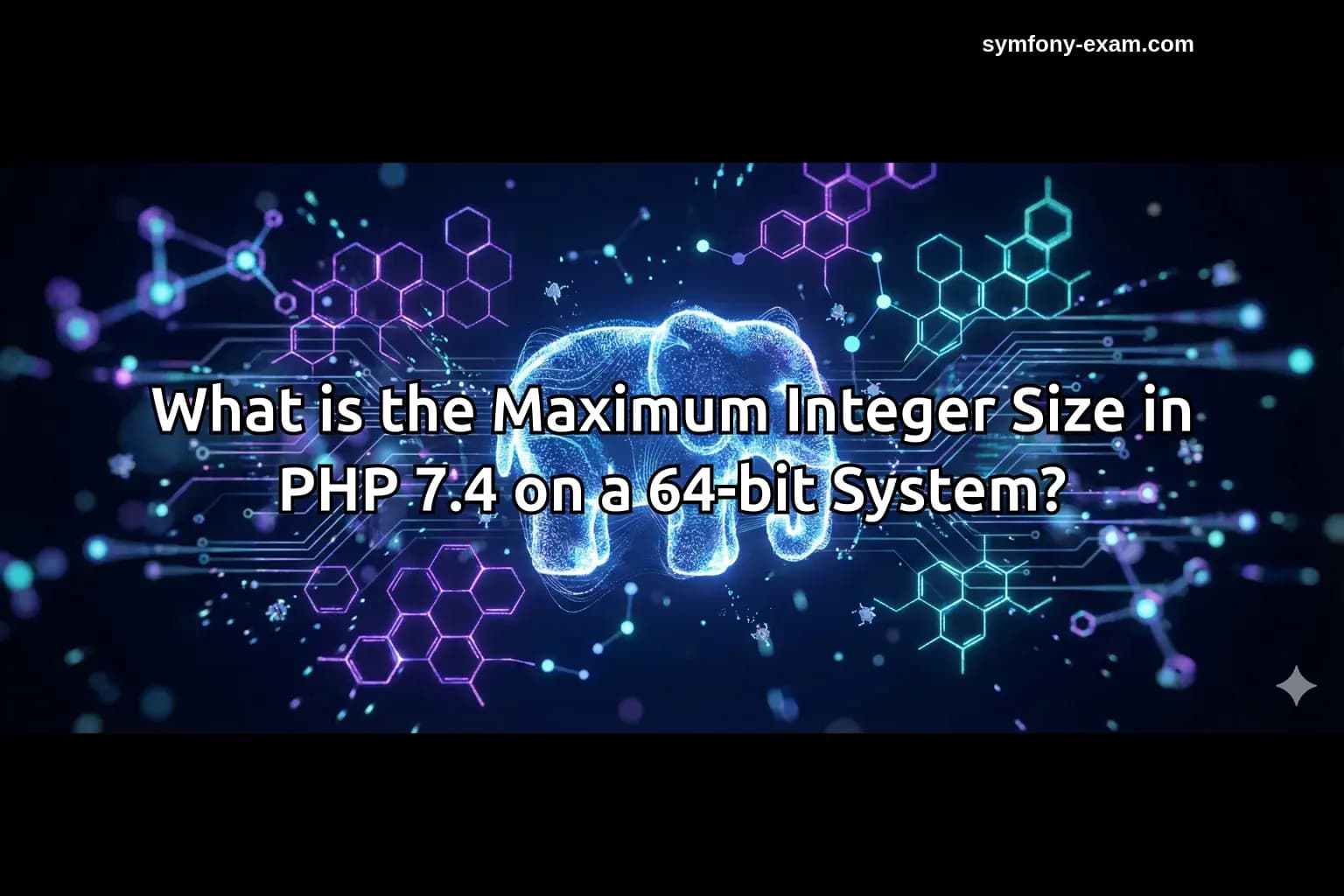 What is the Maximum Integer Size in PHP 7.4 on a 64-bit System?