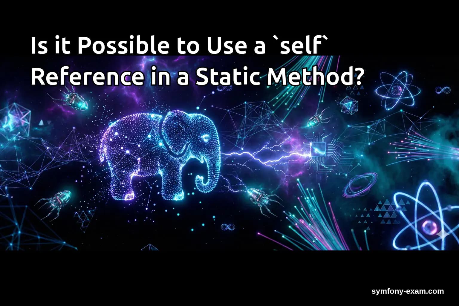 Is it Possible to Use a `self` Reference in a Static Method?