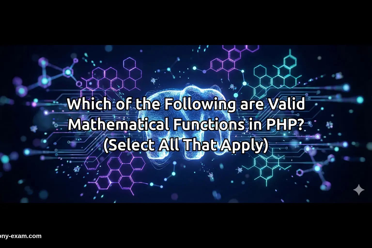 Which of the Following are Valid Mathematical Functions in PHP? (Select All That Apply)