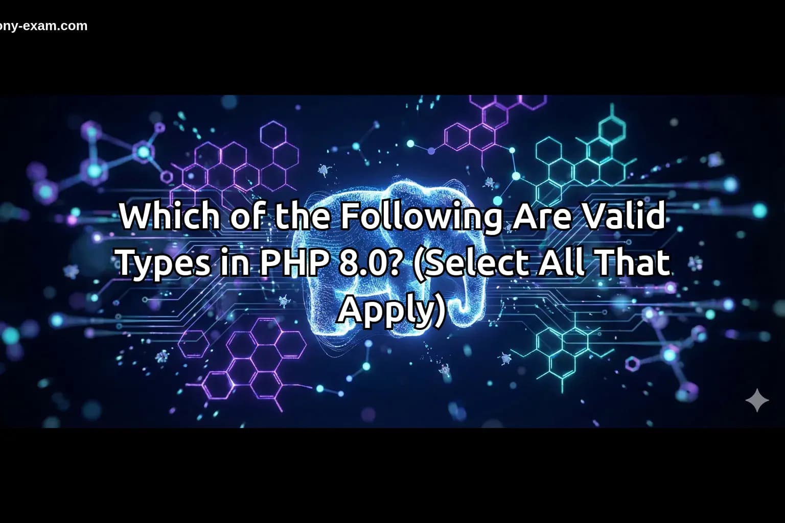 Which of the Following Are Valid Types in PHP 8.0? (Select All That Apply)