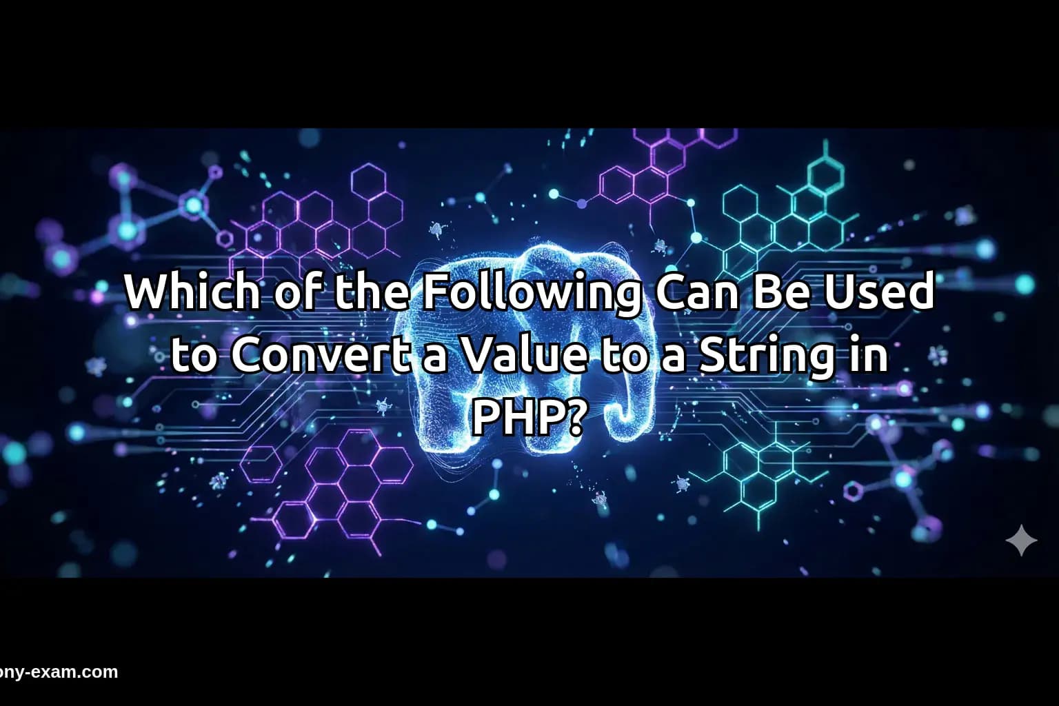 Which of the Following Can Be Used to Convert a Value to a String in PHP?