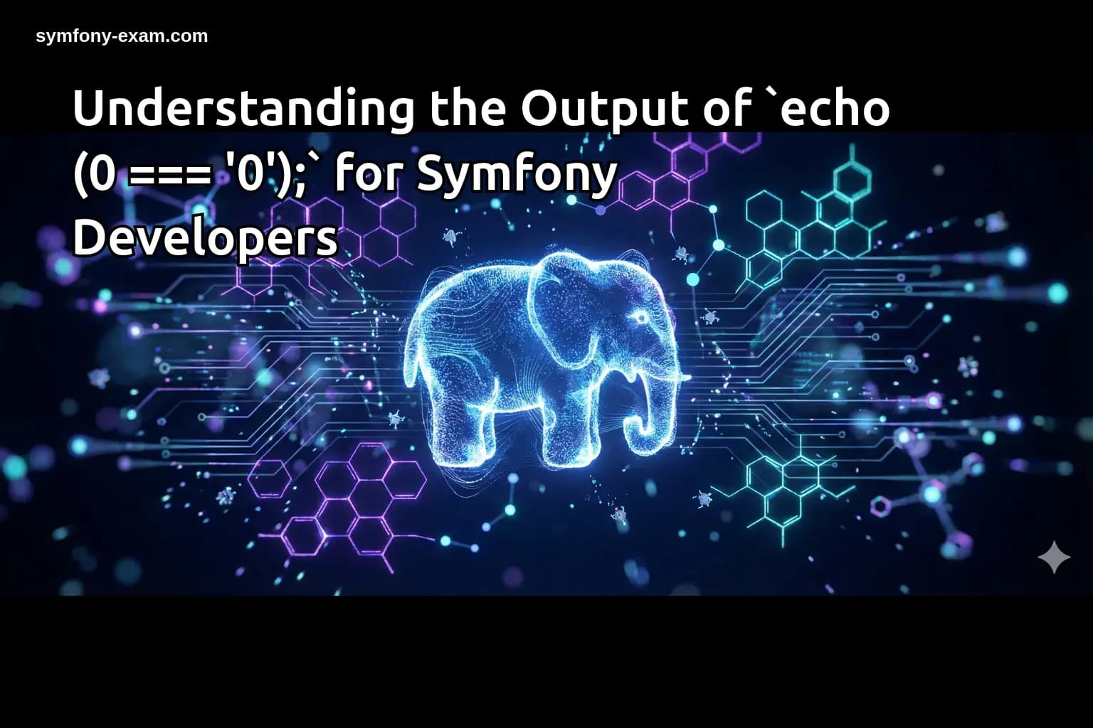 Understanding the Output of `echo (0 === '0');` for Symfony Developers